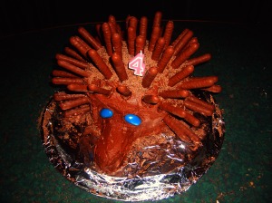 She requested a hedgehog cake!